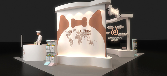 爪爪聯(lián)盟遠(yuǎn)洋樂堤港展位-會議會展活動策劃案例-杭州伍方會議服務(wù)有限公司